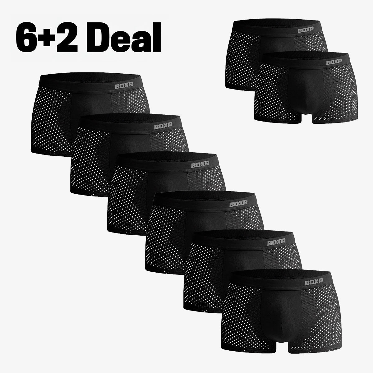 Bamboe Boxershorts Original 6+2 GRATIS