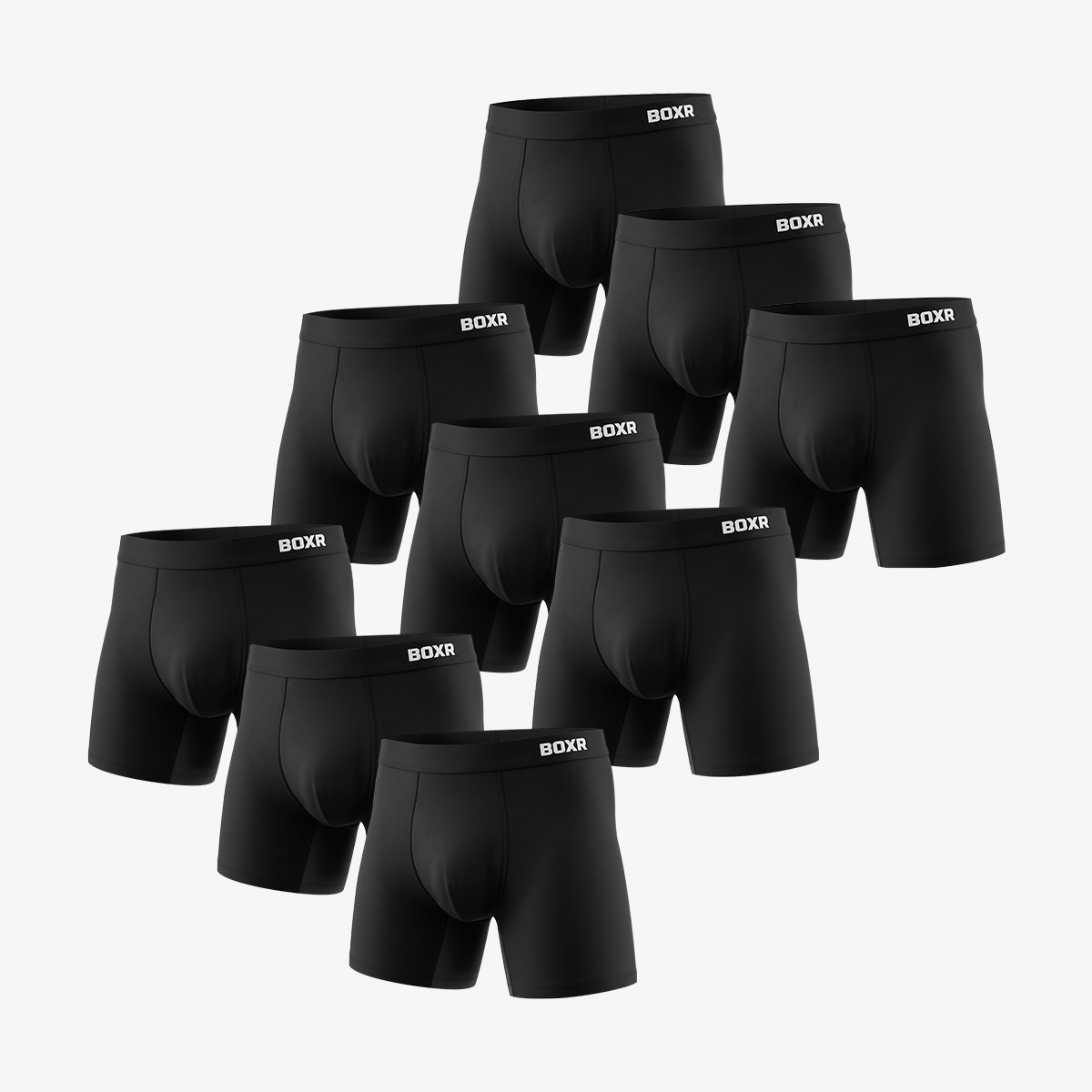 Bamboe boxershorts Active 9-pack