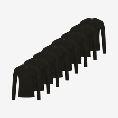 Bamboe Ondershirts Lange Mouwen 8-pack