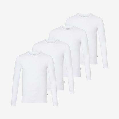 Bamboe Ondershirts Lange Mouwen 4-pack