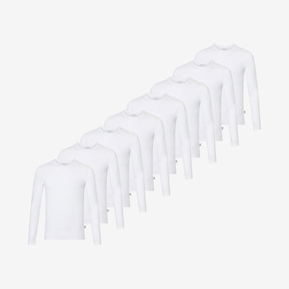 Bamboe Ondershirts Lange Mouwen 8-pack