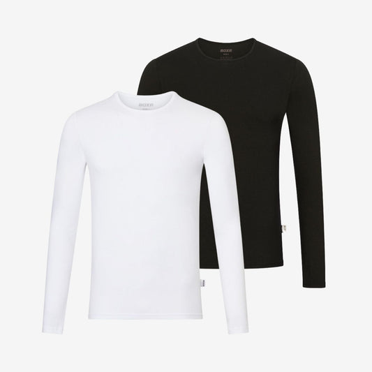 Bamboe Ondershirts Lange Mouwen 2-pack