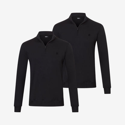 Bamboe Quarter-zip Truien 2-pack
