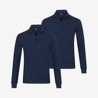 Bamboe Quarter-zip Truien 2-pack