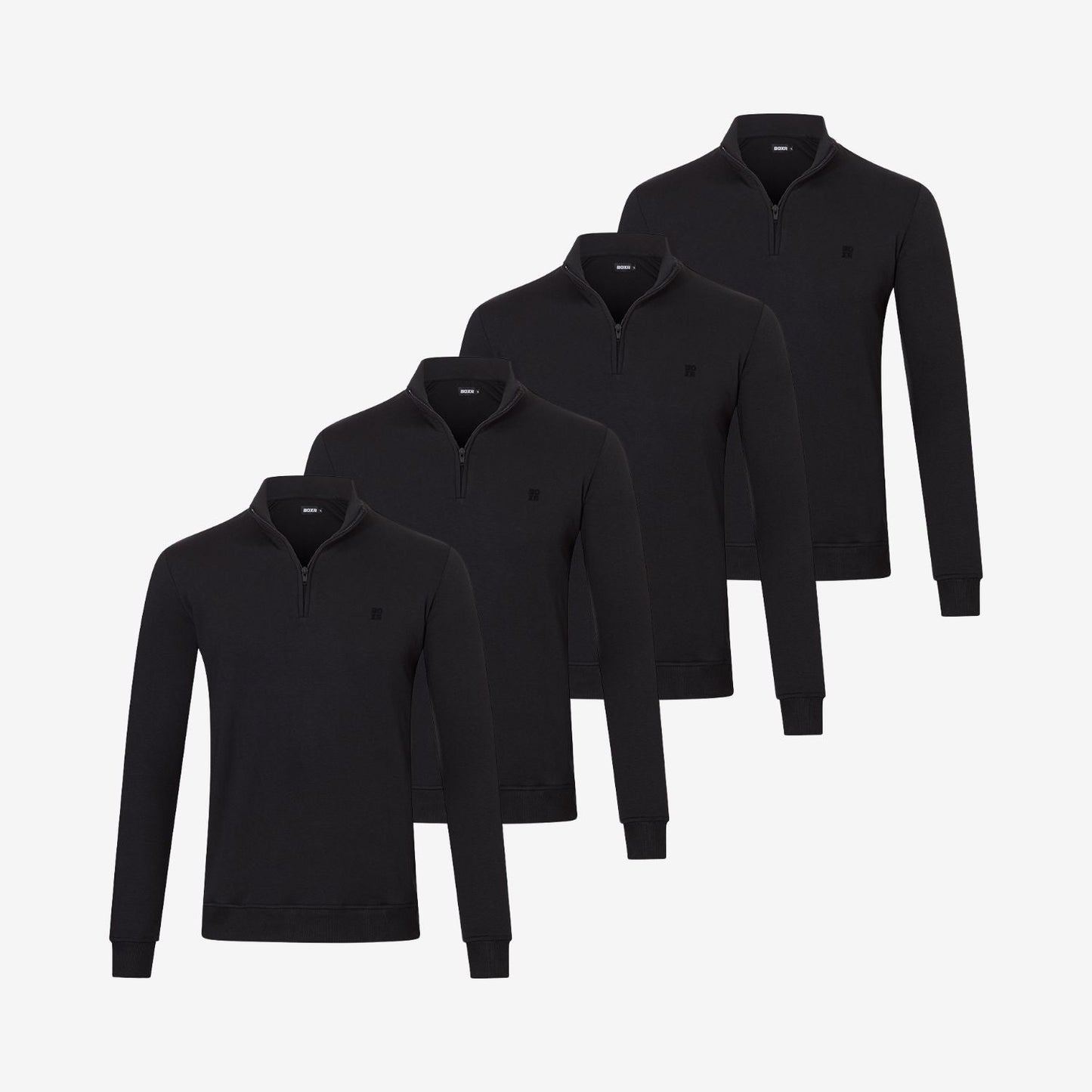 Bamboe Quarter-zip Truien 4-pack