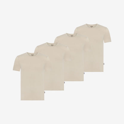 Bamboe Ondershirts Ronde Hals 4-pack