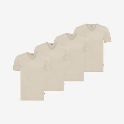 Bamboe Ondershirts V-hals 4-pack