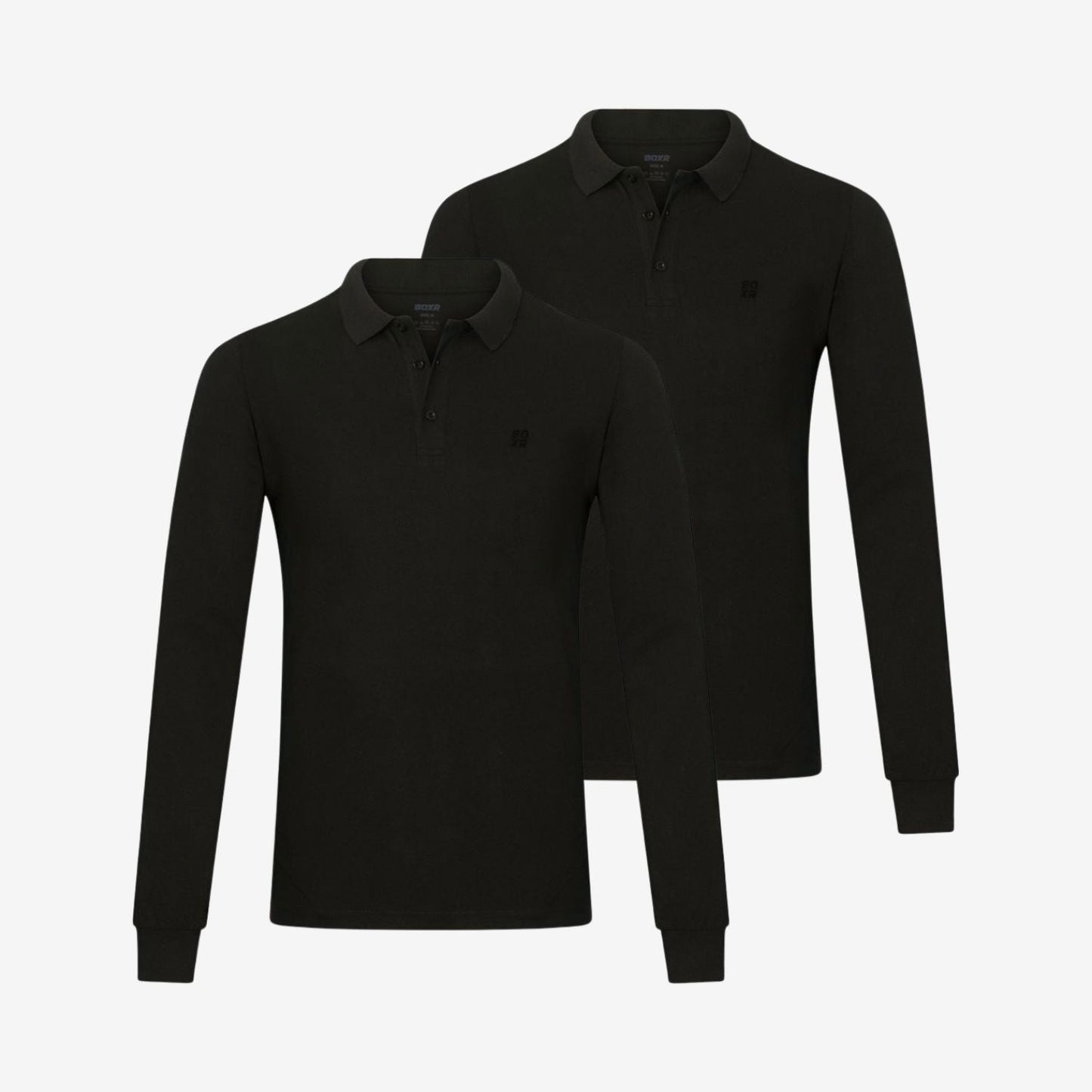 Bamboe Polo's Lange Mouwen 2-pack