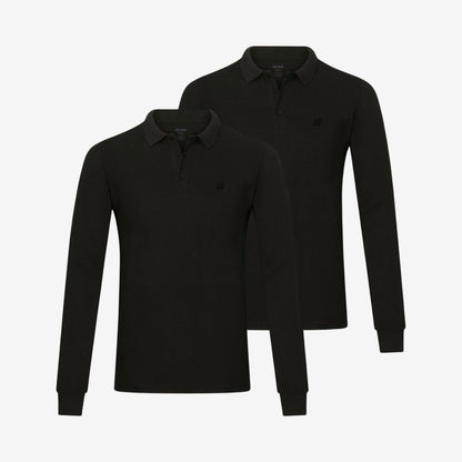 Bamboe Polo's Lange Mouwen 2-pack
